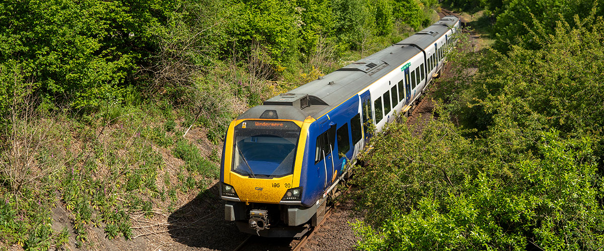 Northern Train on the Lakes Line to Windermere