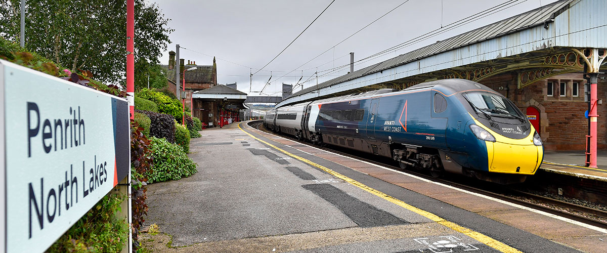 Avanti Train in Penrith Railway Station