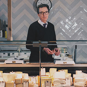 A Lake District Farmshop -  Buyer Alexander Evans at the Cheese Counter