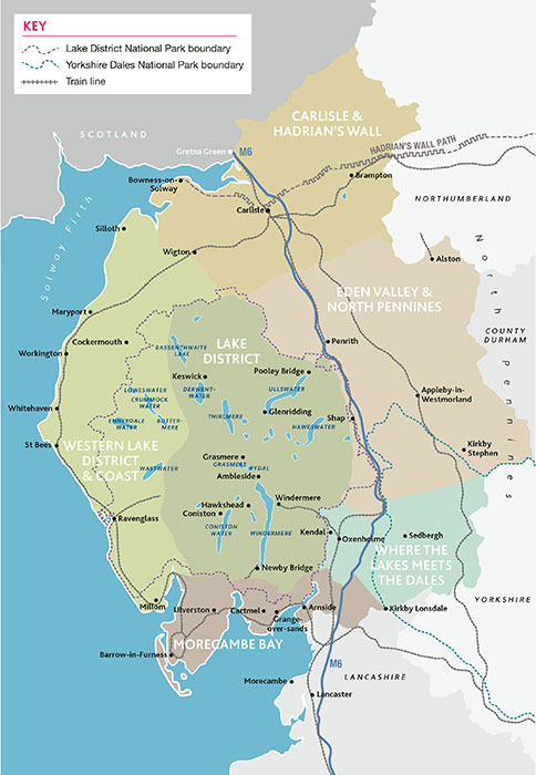Cumbria County Map - visitlakedistrict.com