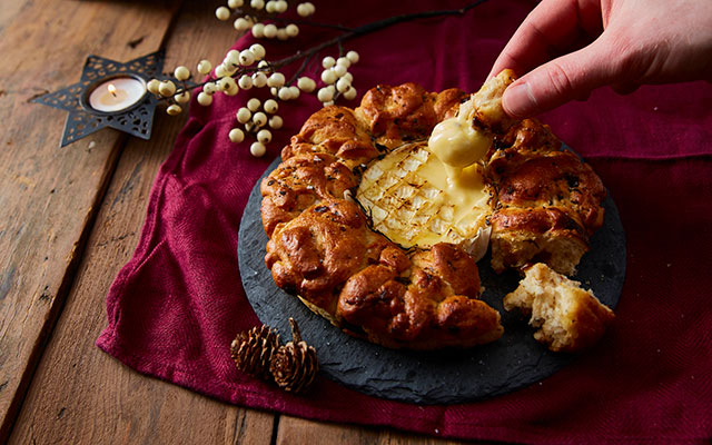 Booths Tear & Share Caramelised Onion & Cranberry Bread with Camembert