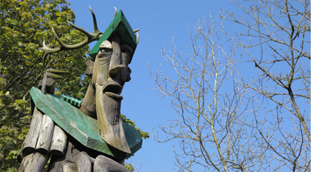 The Ancient Forester sculpture at Grizedale Forest