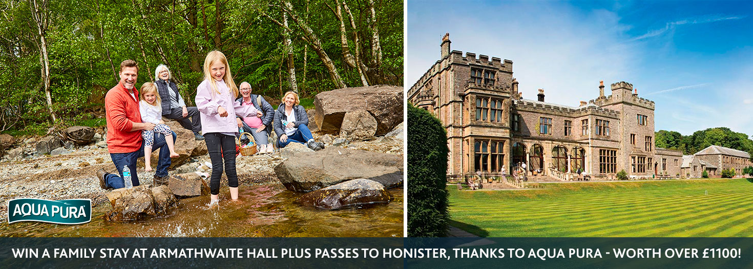 WIN a family stay at Armathwaite Hall plus passes to Honister, thanks to Aqua Pura.