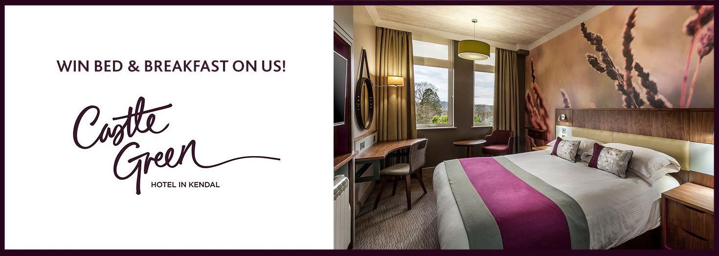 Win bed and breakfast at Castle Green Hotel, Kendal