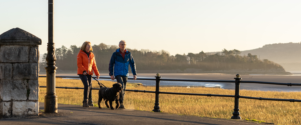 The promenade at Grange-over-Sands
