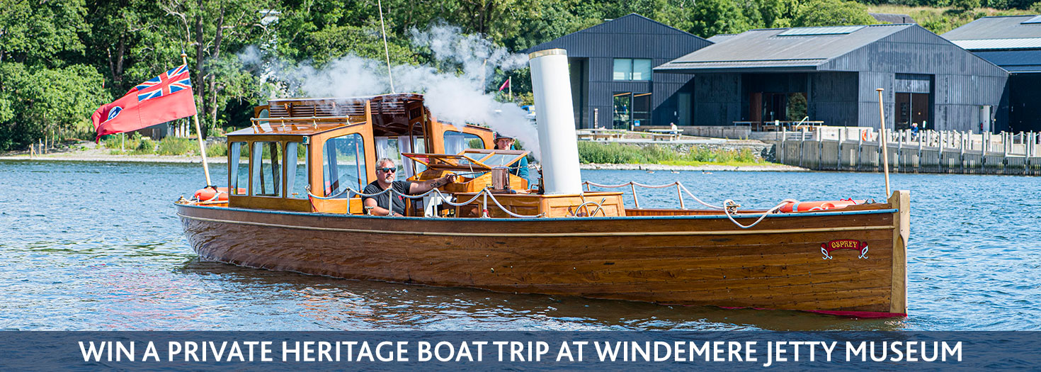 Win a private heritage boat trip at Windemere Jetty Museum