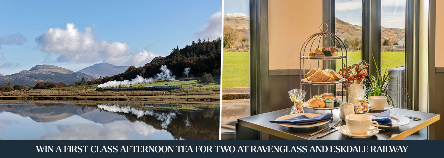 Win a First Class Afternoon Tea for Two at Ravenglass and Eskdale Railway