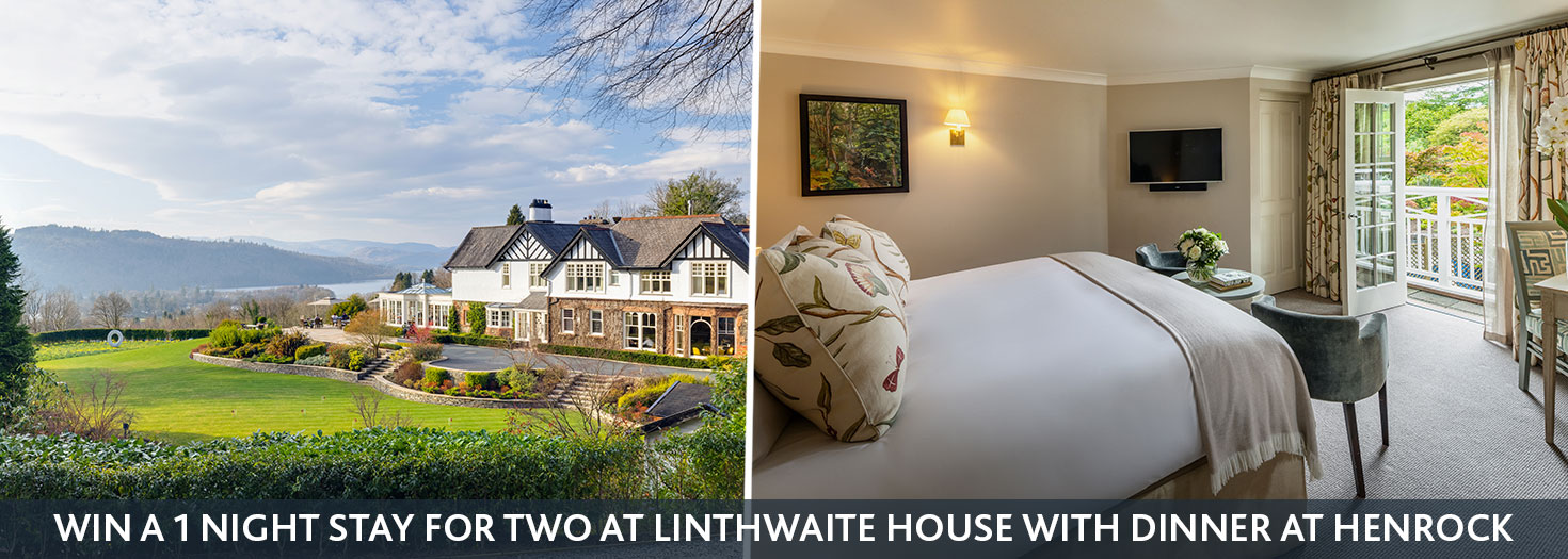 Win a 1 night stay at Linthwaite House with dinner at Henrock