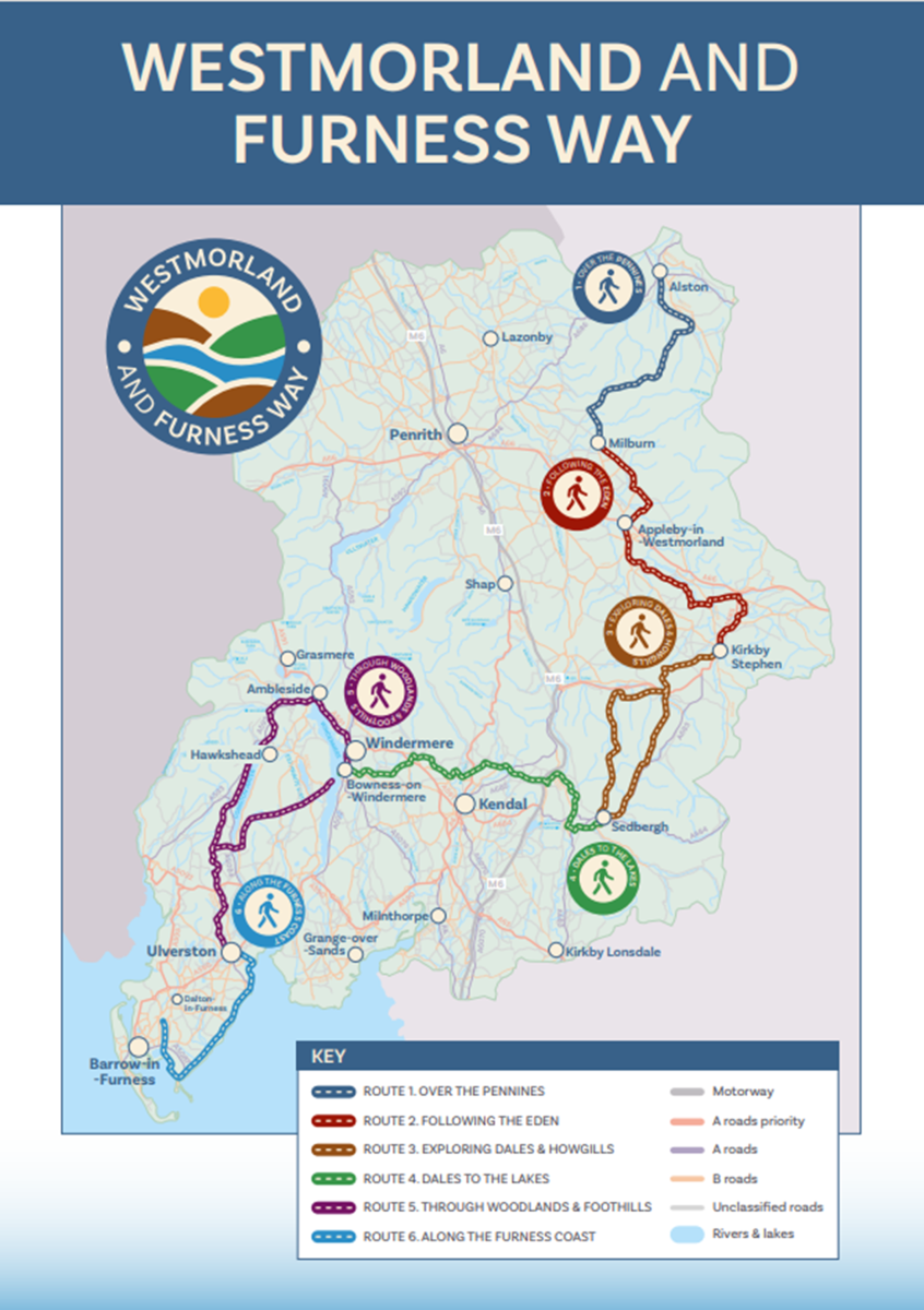 Westmorland & Furness Way - The full route